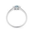BLUE DIAMOND RING IN WHITE GOLD - FANCY DIAMOND ENGAGEMENT RINGS - 