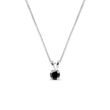 BLACK DIAMOND PENDANT NECKLACE IN WHITE GOLD - DIAMOND NECKLACES - NECKLACES