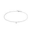 BRACELET EN OR BLANC ET DIAMANT DE SYNTHÈSE PERCÉ - BRACELETS AVEC DIAMANTS - BRACELETS