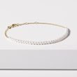 FRESHWATER PEARL BRACELET IN YELLOW GOLD - PEARL BRACELETS - PEARL JEWELRY