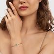 EMERALD AND DIAMOND BRACELET IN WHITE GOLD - GEMSTONE BRACELETS - BRACELETS