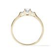 GOLD RING WITH THREE DIAMONDS - DIAMOND ENGAGEMENT RINGS - ENGAGEMENT RINGS