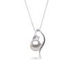 Stunning White Gold Necklace with Akoya Pearl