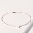 COLLIER DE PERLES INTEMPOREL AVEC FERMOIR EN OR BLANC - COLLIERS DE PERLES - PERLES