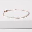 ARMBAND MIT SÜSSWASSERPERLEN IN ROSÉGOLD - PERLEN ARMBÄNDER - PERLEN