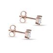 DIAMANTOHRSTECKER IM PRINZESSSCHLIFF AUS ROSÉGOLD - OHRSTECKER DIAMANT - OHRRINGE