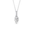 HALSKETTE AUS WEISSGOLD MIT TROPFENFÖRMIGEM DIAMANTEN - KETTEN MIT DIAMANTEN - KETTEN