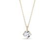HALF CARAT LAB GROWN DIAMOND GOLD NECKLACE - DIAMOND NECKLACES - NECKLACES