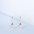 BOUCLES D'OREILLES POUR BÉBÉS EN OR AVEC DIAMANTS - BOUCLES D'OREILLES POUR ENFANTS - BOUCLES D'OREILLES