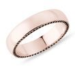HERREN-EHERING AUS ROSÉGOLD MIT SCHWARZEN DIAMANTEN - TRAURINGE FÜR HERREN - TRAURINGE