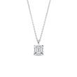 HALSKETTE MIT DIAMANT IM ASSCHER-SCHLIFF IN WEISSGOLD - KETTEN MIT DIAMANTEN - KETTEN