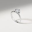 BAGUE EN OR BLANC AVEC DIAMANT DE SYNTHÈSE 1 CARAT - BAGUES AVEC DIAMANTS DE SYNTHÈSE - BAGUES DE FIANÇAILLES