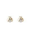 LADYBUG EARRINGS WITH DIAMONDS IN GOLD - CHILDREN'S EARRINGS{% if category.pathNames[0] != product.category.name %} - {% endif %}