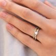 UNCONVENTIONAL DIAMOND RING IN 14K GOLD - DIAMOND ENGAGEMENT RINGS - ENGAGEMENT RINGS