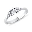 WHITE GOLD ENGAGEMENT DECORATED WITH WHITE DIAMONDS - DIAMOND ENGAGEMENT RINGS - ENGAGEMENT RINGS