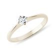MINIMALIST RING WITH DIAMOND IN GOLD - BRILLIANT CUT DIAMOND ENGAGEMENT RINGS - ENGAGEMENT RINGS