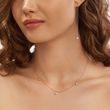 NÁHRDELNÍK Z RUŽOVÉHO ZLATA S BEZEL DIAMANTMI - NÁHRDELNÍKY S DIAMANTMI - NÁHRDELNÍKY