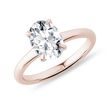 ROSE GOLD 1.5 CARAT OVAL DIAMOND RING - RINGS WITH LAB-GROWN DIAMONDS - ENGAGEMENT RINGS