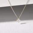 MODERN DIAMOND NECKLACE IN 14K YELLOW GOLD - DIAMOND NECKLACES - 