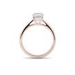 RADIANT CUT DIAMOND ENGAGEMENT RING IN ROSE GOLD - RINGS WITH LAB-GROWN DIAMONDS - ENGAGEMENT RINGS
