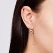 Ohrringe mit Morganiten und Diamanten im Brillantschliff aus Weißgold