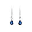 Padlocks earrings made of white gold with sapphires