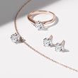 HALF CARAT LAB GROWN DIAMOND ROSE GOLD NECKLACE - DIAMOND NECKLACES - NECKLACES