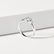 BAGUE D'OR BLANC DESIGN AVEC DIAMANTS - BAGUES DE FIANÇAILLES EN DIAMANT - BAGUES DE FIANÇAILLES