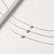PENDENTIF D'OR BLANC AVEC DIAMANTS - COLLIERS AVEC DIAMANTS - COLLIERS