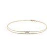 MOISSANITE BRACELET IN 14K YELLOW GOLD - YELLOW GOLD BRACELETS - BRACELETS