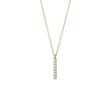 GOLD NECKLACE WITH A DIAMOND BAR - DIAMOND NECKLACES - NECKLACES