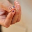 HEART-SHAPED RHODOLITE RING IN ROSE GOLD - GEMSTONE RINGS - RINGS