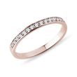 WEDDING BAND IN ROSE GOLD WITH FIFTEEN SMALL DIAMONDS - WOMEN'S WEDDING RINGS{% if category.pathNames[0] != product.category.name %} - {% endif %}