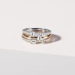 EMERALD CUT DIAMOND ROSE GOLD RING - ENGAGEMENT DIAMOND RINGS - ENGAGEMENT RINGS