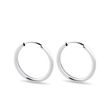 BOUCLES D'OREILLES CRÉOLES EN OR BLANC - BOUCLES D'OREILLES EN OR BLANC - BOUCLES D'OREILLES