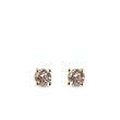 CHAMPAGNE DIAMOND STUD EARRINGS IN YELLOW GOLD - DIAMOND STUD EARRINGS - EARRINGS