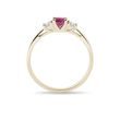 BAGUE EN OR AVEC DIAMANTS ET TOURMALINE - BAGUES EN TOURMALINE - BAGUES