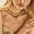 ANHÄNGER MIT RUNDEM LABOR-DIAMANT IN GELBGOLD - MAGNETISCHE HALSKETTEN - KETTEN