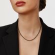 NATURAL BLACK DIAMOND NECKLACE - MINERAL NECKLACES - NECKLACES