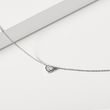 HALSKETTE MIT 0,30 CT HERZDIAMANT IN WEISSGOLD - KETTEN MIT DIAMANTEN - KETTEN