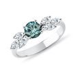 BREATHTAKING BLUE DIAMOND RING IN 14K WHITE GOLD - FANCY DIAMOND ENGAGEMENT RINGS - ENGAGEMENT RINGS
