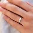 DIAMOND ENGAGEMENT RING IN 14K WHITE GOLD - DIAMOND ENGAGEMENT RINGS - ENGAGEMENT RINGS