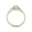 DIAMOND ENGAGEMENT RING IN YELLOW GOLD - ENGAGEMENT DIAMOND RINGS - ENGAGEMENT RINGS