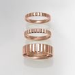 WOMEN'S ROSE GOLD FLUTED RING - ROSE GOLD RINGS - RINGS