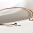 ARMBAND AUS ROSÉGOLD MIT LÜNETTE DIAMANTEN - ARMSPANGEN - ARMBÄNDER