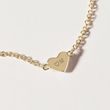 KINDERARMBAND MIT HERZ AUS GELBGOLD - KINDER ARMBÄNDER - ARMBÄNDER