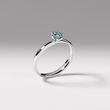 GOLDRING MIT BLAUEM DIAMANT - VERLOBUNGSRINGE MIT FARBIGEN DIAMANTEN - VERLOBUNGSRINGE