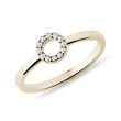 YELLOW GOLD DIAMOND RING - DIAMOND RINGS - RINGS