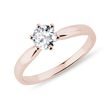 HALF CARAT DIAMOND RING IN ROSE GOLD - BRILLIANT CUT DIAMOND ENGAGEMENT RINGS - ENGAGEMENT RINGS