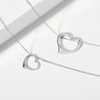 HEART-SHAPED NECKLACE IN WHITE GOLD - WHITE GOLD NECKLACES - NECKLACES